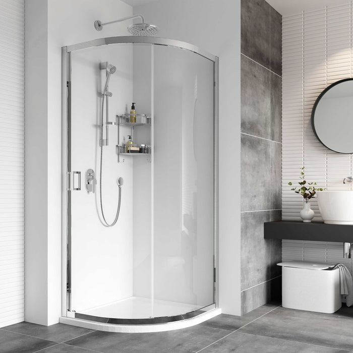 Roman Haven8 Single Door Quadrant Shower Enclosure - 8mm
