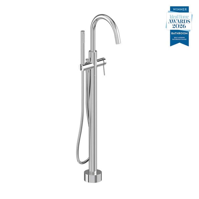 Vado Safari Lever Floorstanding Bath Shower Mixer Tap with Shower Kit