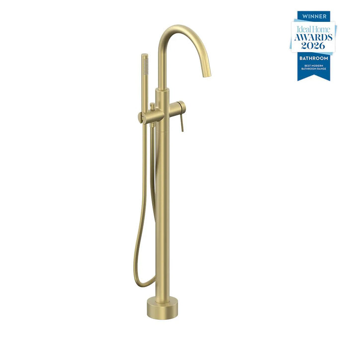 Vado Safari Lever Floorstanding Bath Shower Mixer Tap with Shower Kit