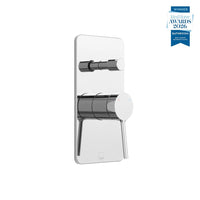 Vado Safari Concealed 2 Outlet Manual Shower Valve with Push Button Diverter