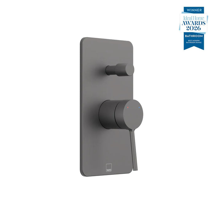 Vado Safari Concealed 2 Outlet Manual Shower Valve with Push Button Diverter