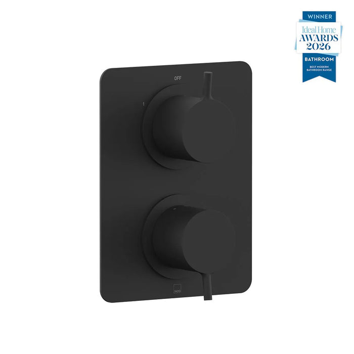 Vado Safari Lever Concealed 2 Outlet 2 Handle Thermostatic Shower Valve