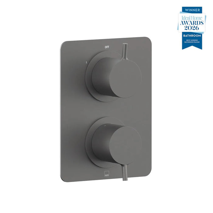 Vado Safari Lever Concealed 2 Outlet 2 Handle Thermostatic Shower Valve