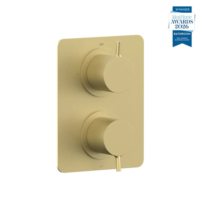 Vado Safari Lever Concealed 1 Outlet 2 Handle Thermostatic Shower Valve