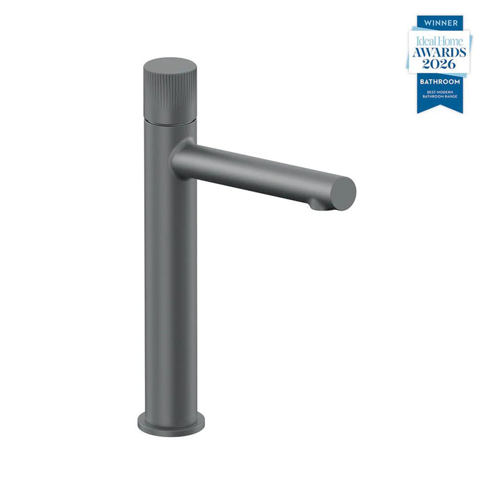 Vado Safari Fluted Leverless Twist-Top Mono Tall Basin Mixer Tap