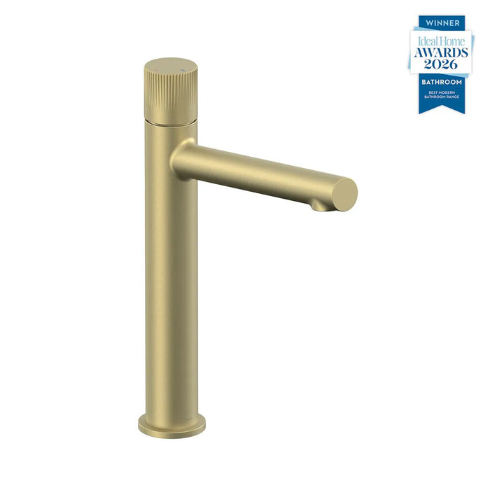 Vado Safari Fluted Leverless Twist-Top Mono Tall Basin Mixer Tap