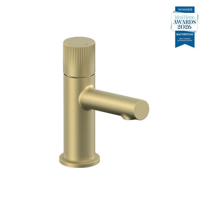 Vado Safari Fluted Leverless Twist-Top Mini Mono Basin Mixer Tap