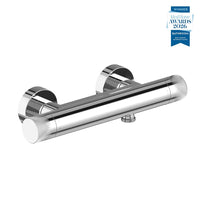 Vado Safari Fluted Leverless Wall Mounted Exposed Thermostatic Bar Shower Valve