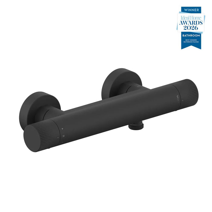Vado Safari Fluted Leverless Wall Mounted Exposed Thermostatic Bar Shower Valve