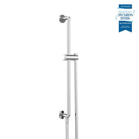 Vado Safari Fluted Leverless Slim Slide Rail with Integrated Outlet & Hose (No Handset Included)