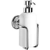 Samuel Heath Curzon Ceramic Liquid Soap Dispenser - Chrome