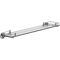 Samuel Heath Novis Glass Shelf With Lifting Rail - Antique