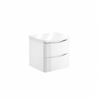 Scudo Bella 2 Drawer Wall Hung Vanity Unit with Countertop