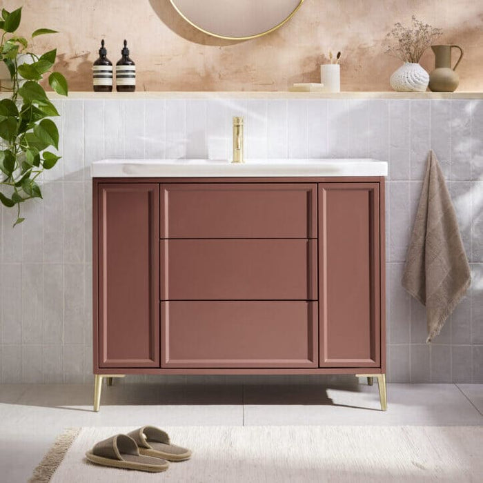 Scudo Bota 3 Drawer Floorstanding Vanity Unit with Leg Set & Basin