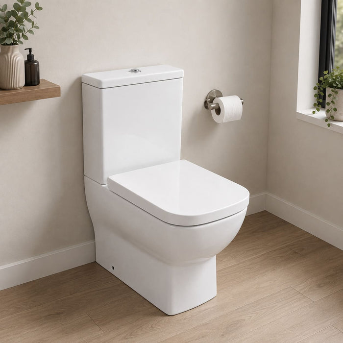 Scudo Choices 550 Rimless Closed Back Close Coupled Toilet with Soft Close Seat