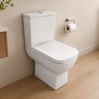 Scudo Choices 550 Rimless Open Back Close Coupled Toilet with Soft Close Seat