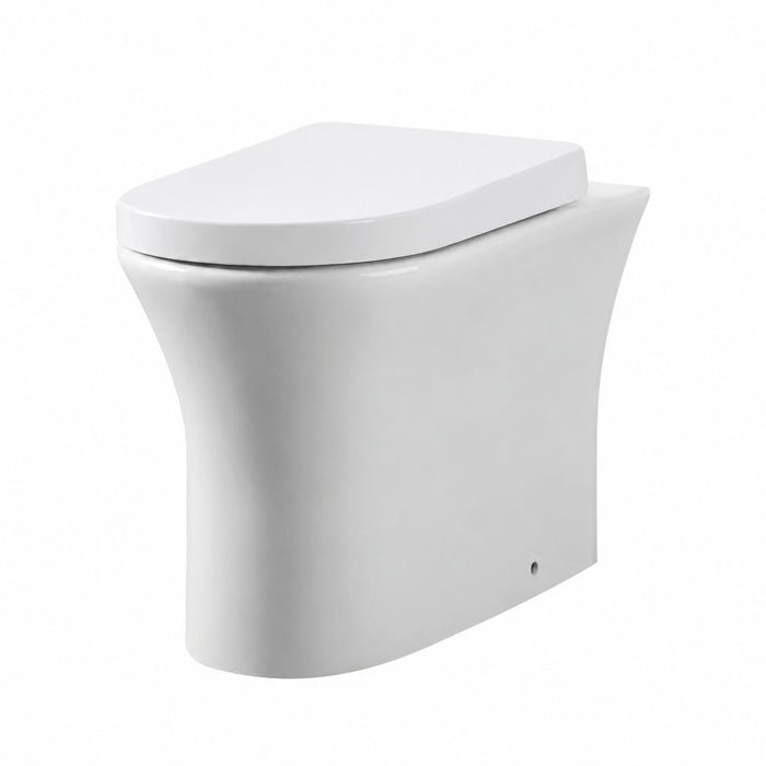 Scudo Deia Rimless Comfort Height Back To Wall Toilet with Soft Close Seat