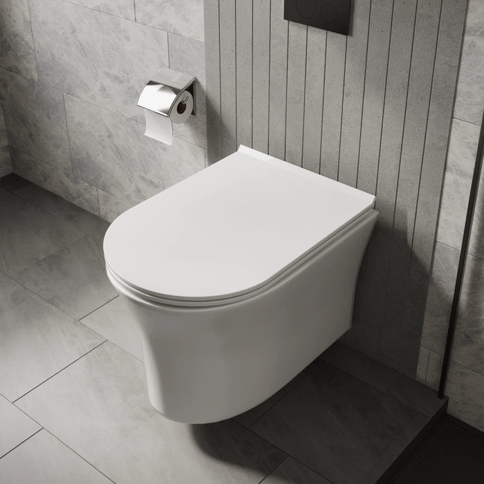 Scudo Deia Rimless Wall Hung Toilet with Soft Close Seat