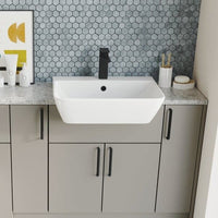 Scudo Lunar Semi Recessed Basin 1 Tap Hole