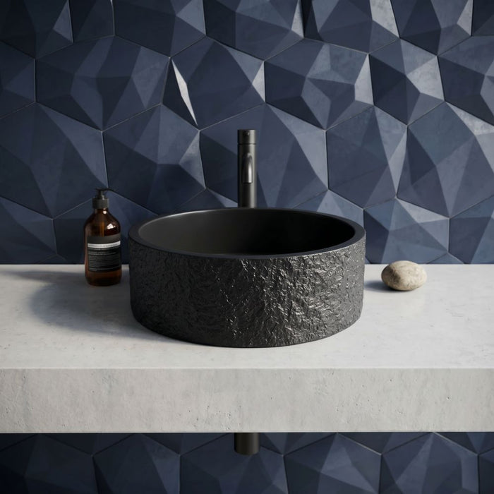 Scudo Rok Round Countertop Basin 365mm with Waste