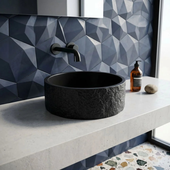Scudo Rok Round Countertop Basin 365mm with Waste