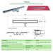 SharpDrain Wet Room Shower Tray Linear Drain Tile Insert