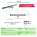SharpDrain Wet Room Shower Tray Linear Drain Tile Insert
