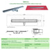 SharpDrain Wet Room Shower Tray Linear Drain Tile Insert