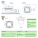 SharpDrain Wet Room Shower Tray Square Drain Tile Insert