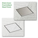 SharpDrain Wet Room Shower Tray Square Drain Tile Insert