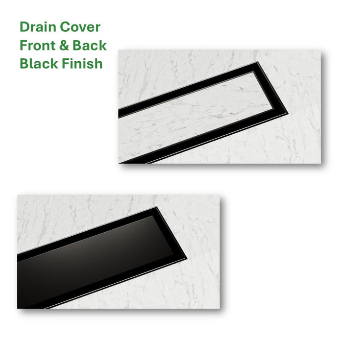SharpSlope Wet Room Shower Tray Base Kit Linear Panel Drain