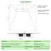 SharpSlope Wet Room Shower Tray Base Kit Linear Panel Drain
