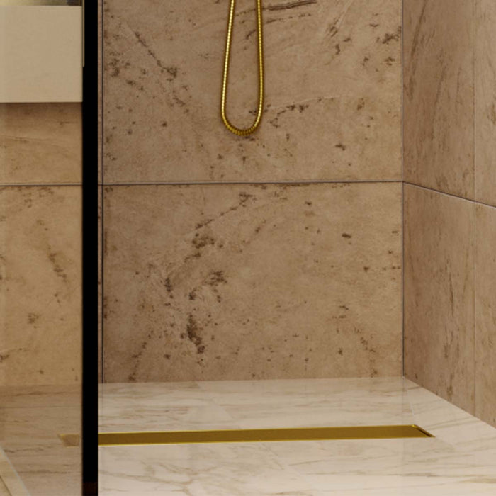 SharpSlope Wet Room Shower Tray Base Kit Linear Panel Drain