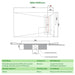 SharpSlope Wet Room Shower Tray Base Kit Linear Panel Drain