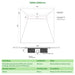 SharpSlope Wet Room Shower Tray Base Kit Linear Panel Drain