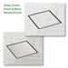 SharpSlope Wet Room Shower Tray Base Kit Square Panel Drain