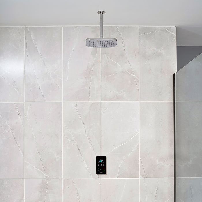 Triton ENVi Thermostatic Electric Shower with Ceiling Fed Fixed Head Kit