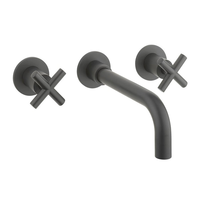 Crosswater MPRO Crosshead 3 Hole Wall Mounted Basin Mixer Tap