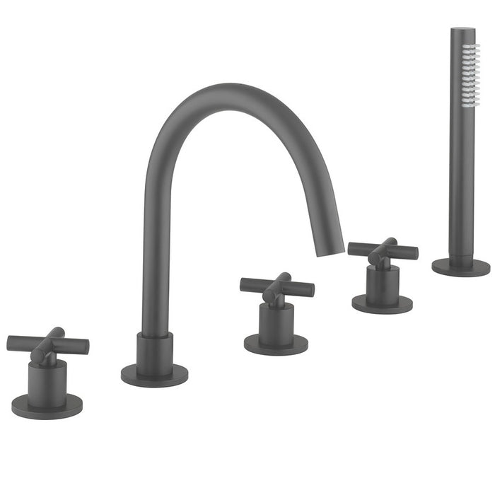 Crosswater MPRO Crosshead 5 Hole Deck Mounted Bath Set