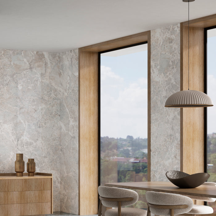 Smeraldo White Satin Porcelain Wall & Floor Tile