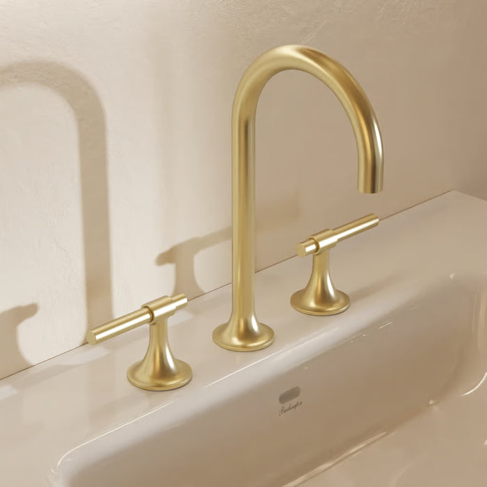 Burlington Strand Deck Mounted 3 Hole Basin Mixer Tap