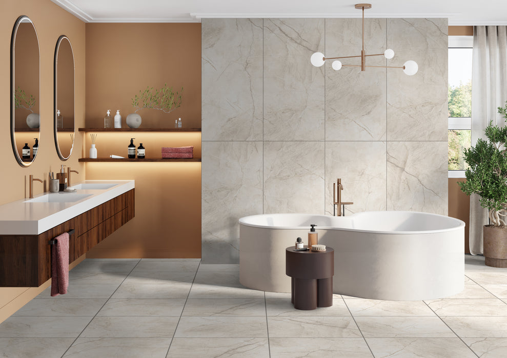 Solare Ivory Matt Porcelain Wall & Floor Tile