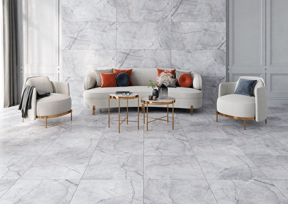 Solare Light Grey Matt Porcelain Wall & Floor Tile