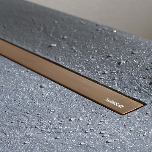SolidSoft Flexible Rectangular Soft Shower Tray With Linear