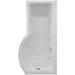 Sonas 12 Jet P Shape Shower Bath With Bath Panel And Bath