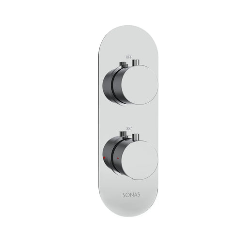 Sonas Alita 1 Outlet and 2 Handle Shower Valve - Chrome