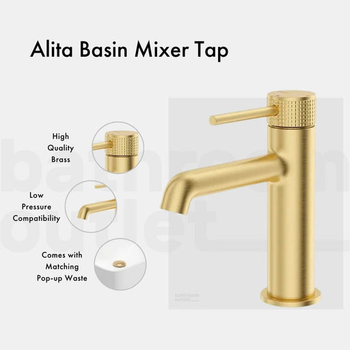 Sonas Alita Basin Mixer Tap with Free Waste - Taps