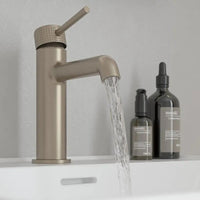 Sonas Alita Basin Mixer Tap with Free Waste, Brushed Brass