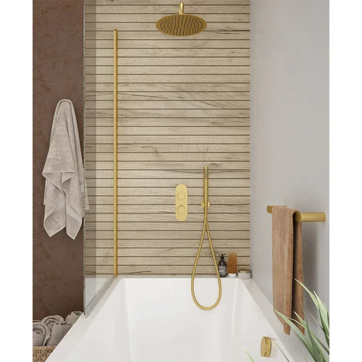 Sonas Alita Knurled Bath Set 3,Ceiling Mounted Fixed Head