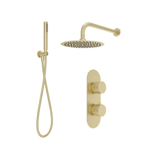 Sonas Alita Knurled Shower Set 2,Ceiling Mounted Fixed Head